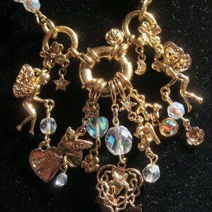 Kirks Folly Gold Fairy Charm Necklace